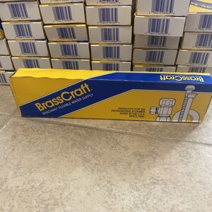 Brasscraft Closet Angle Stop And Riser Multi Quantity 1/2" x 3/8" x 11.5" Chrome